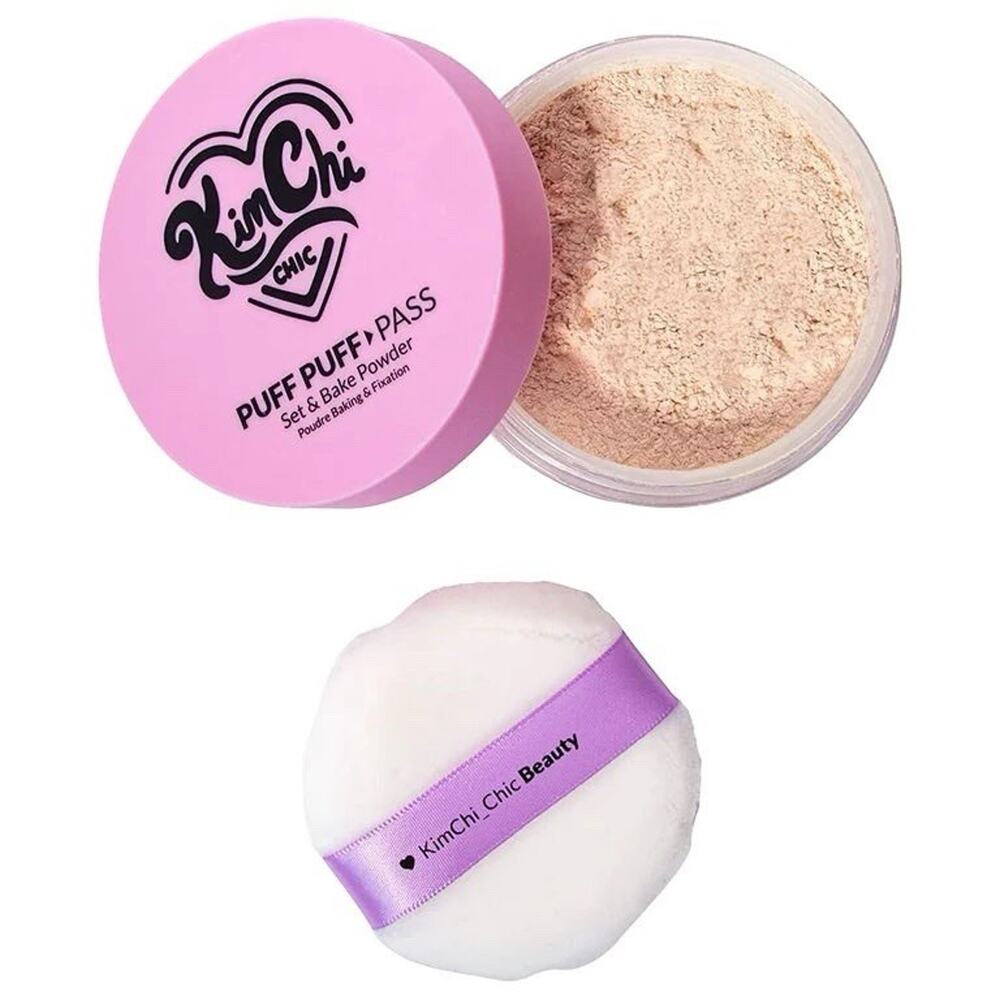 Kimchi Chic Puff Puff Pass Set Bake Powder Translucent Setting Makeup NIB - Picture 2 of 2